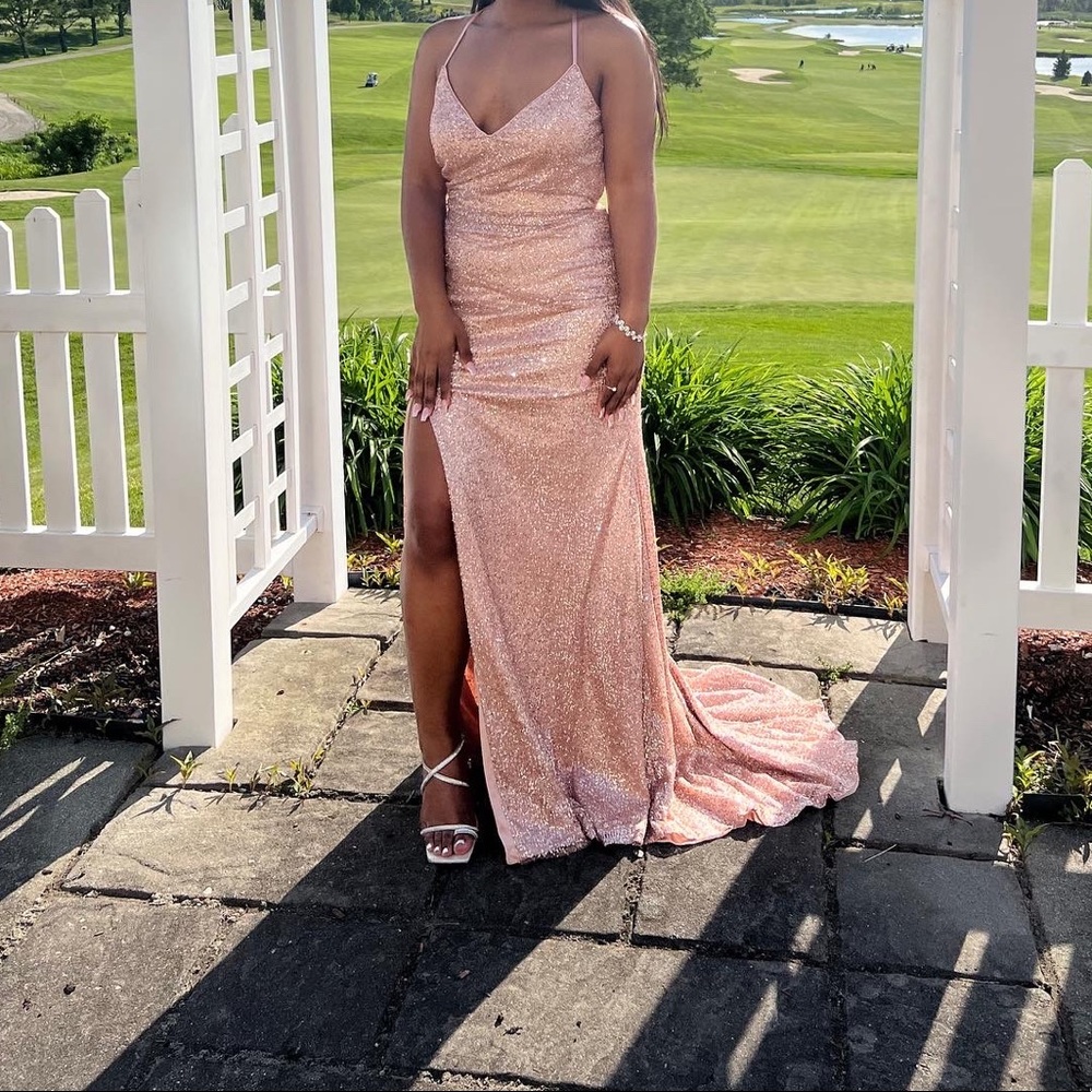 Clarisse prom dress 8177, used, dirty under the dress tail